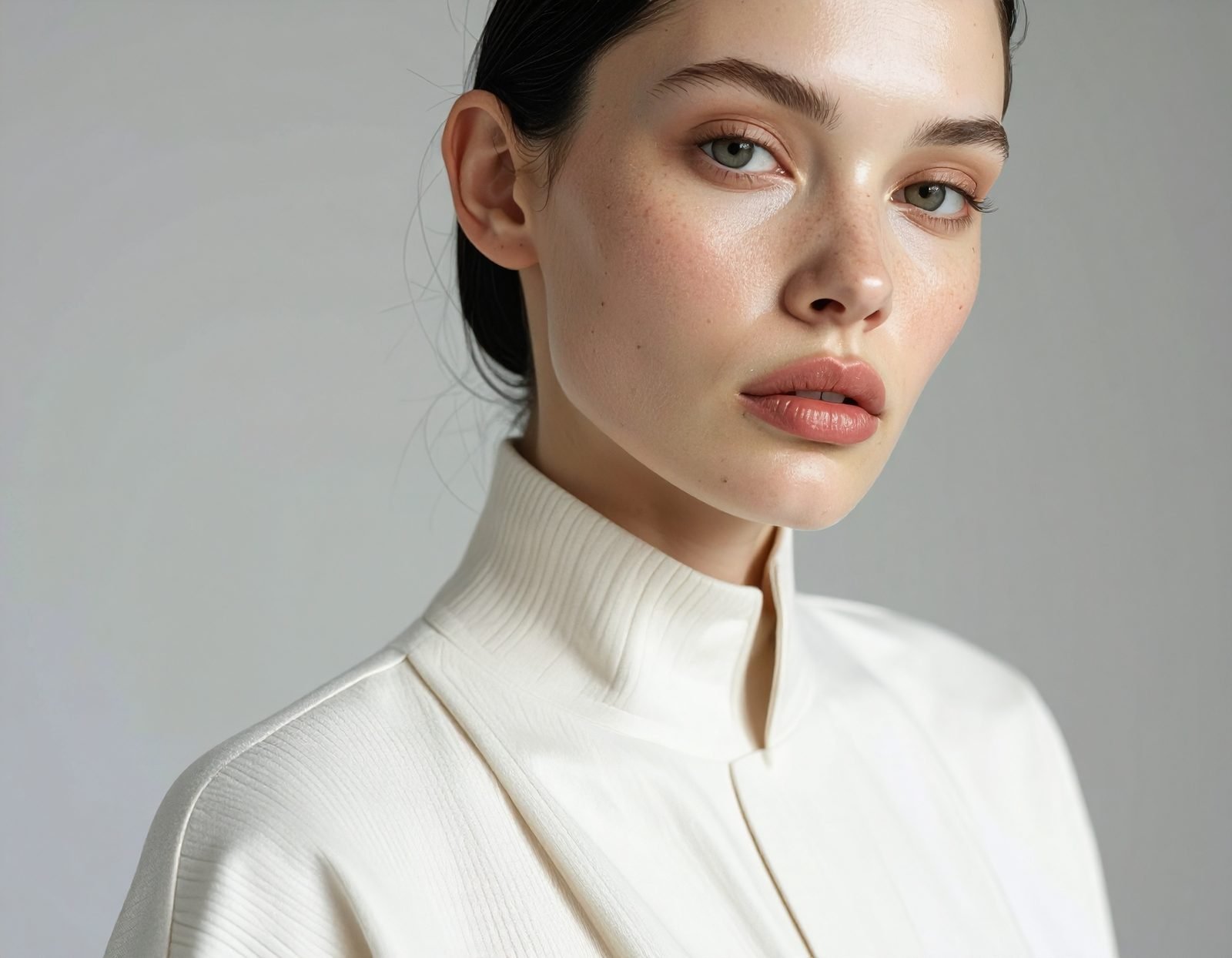 Modelo de moda, retrato editorial